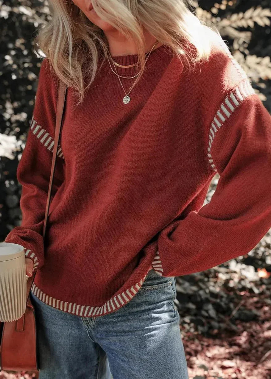 Marisa - Chic Contrast Sweater