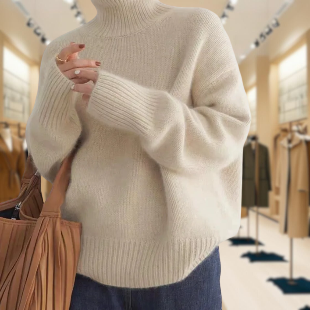 Mirrin - Wool Turtleneck Sweater